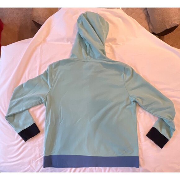 Tommy Hilfiger Mint Green Zip-Up Hoodie Sweatshirt W/ Pockets & Drawstrings Size - Picture 3 of 3